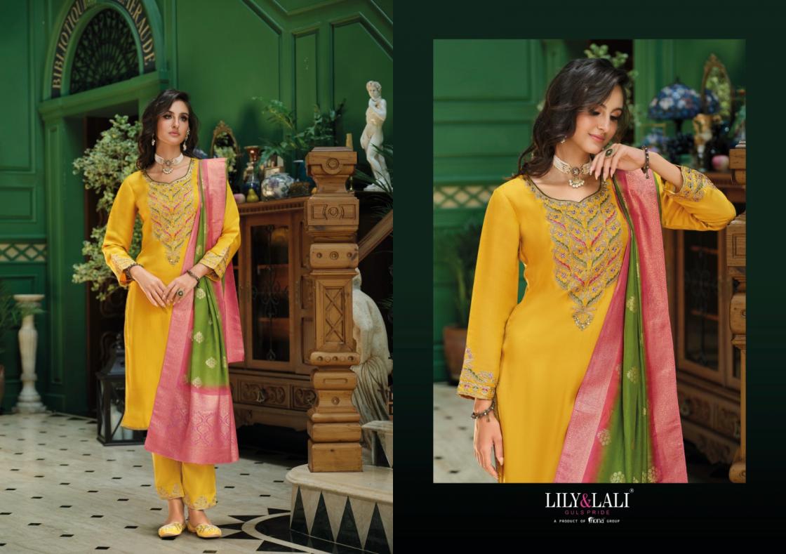 LILY & LALI MAHEK E VASTRA VISCOSE FULL STITCH CLASSIC 3PCS DRESS 