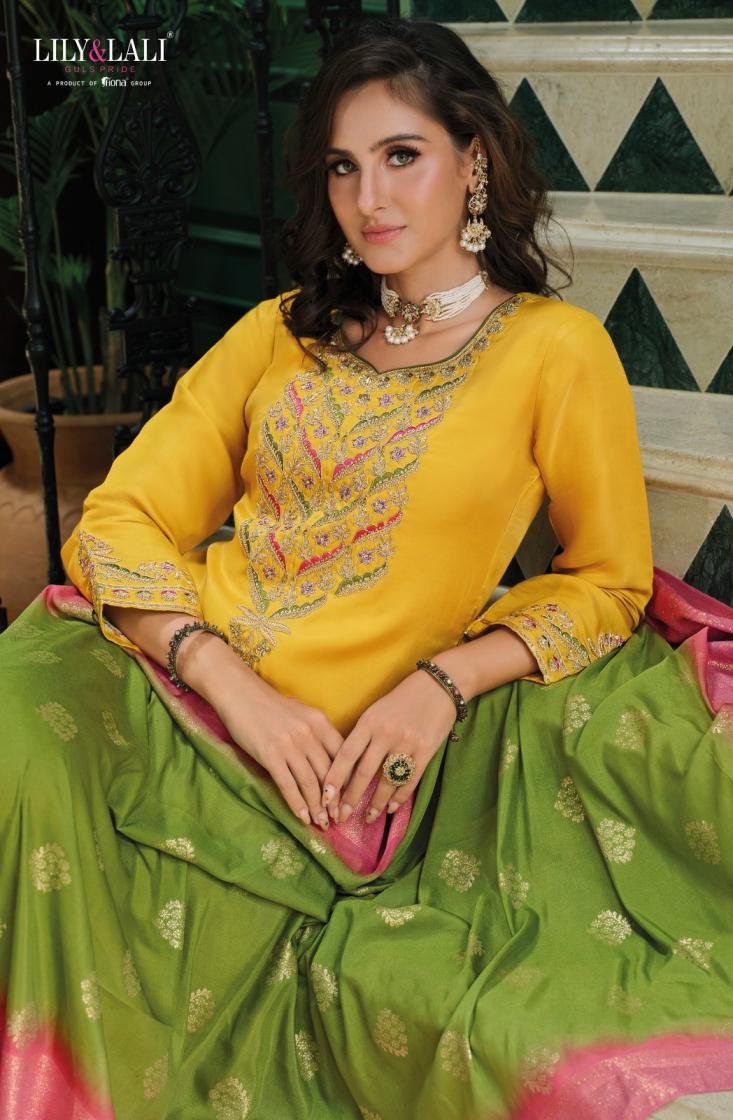 LILY & LALI MAHEK E VASTRA VISCOSE FULL STITCH CLASSIC 3PCS DRESS 