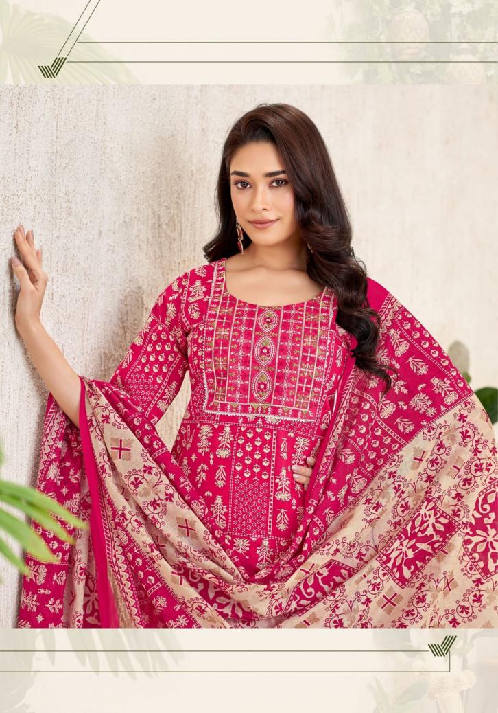 AMISHI VOL 2 BY MAYUR CREATION COTTON FULL STITCH PLUS SIZE 3PCS DRESS