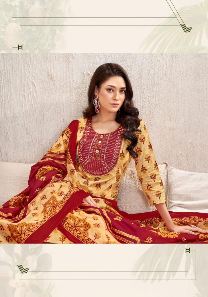 AMISHI VOL 2 BY MAYUR CREATION COTTON FULL STITCH PLUS SIZE 3PCS DRESS