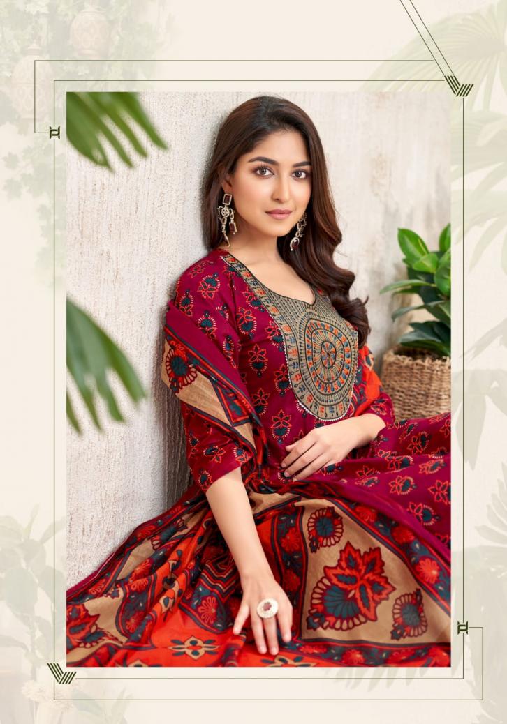 AMISHI VOL 2 BY MAYUR CREATION COTTON FULL STITCH PLUS SIZE 3PCS DRESS