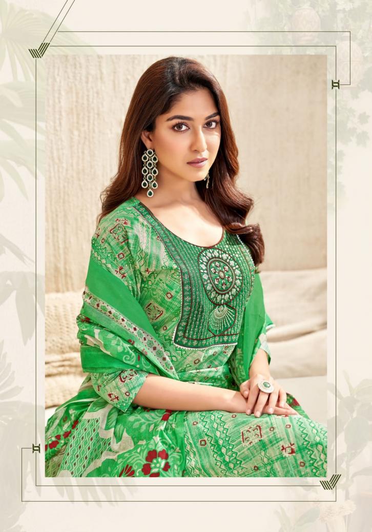 AMISHI VOL 2 BY MAYUR CREATION COTTON FULL STITCH PLUS SIZE 3PCS DRESS