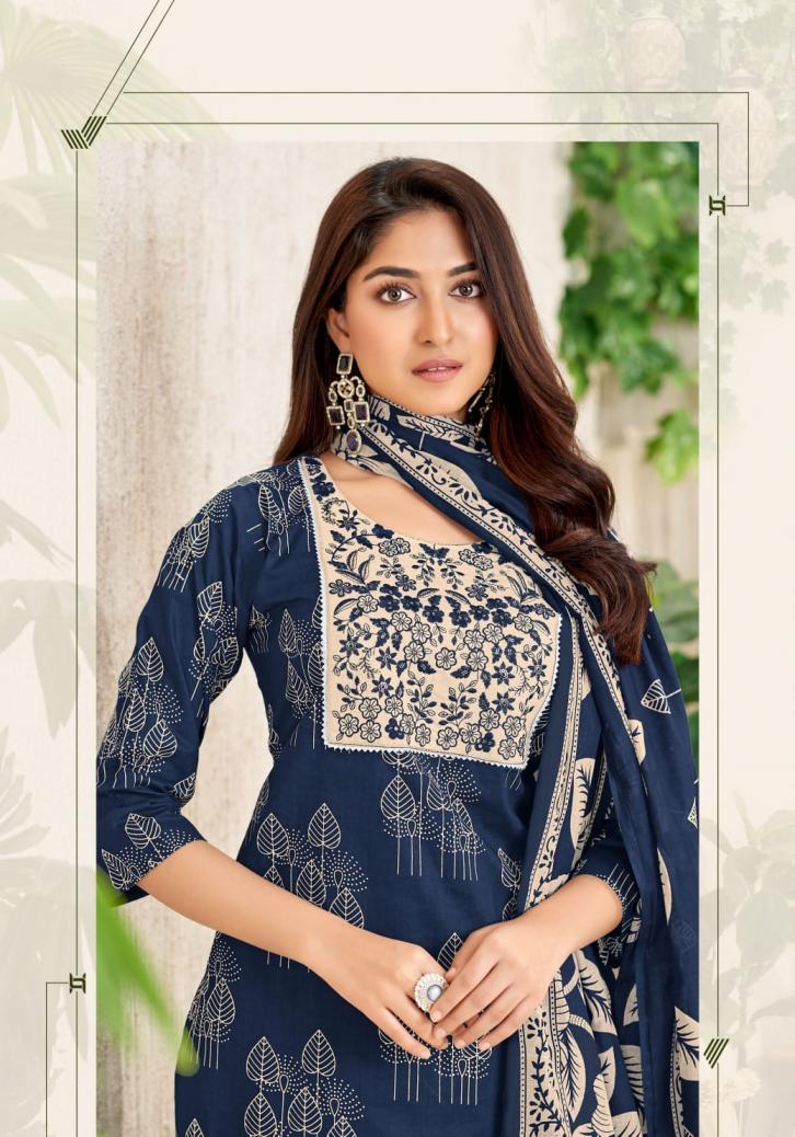 AMISHI VOL 2 BY MAYUR CREATION COTTON FULL STITCH PLUS SIZE 3PCS DRESS