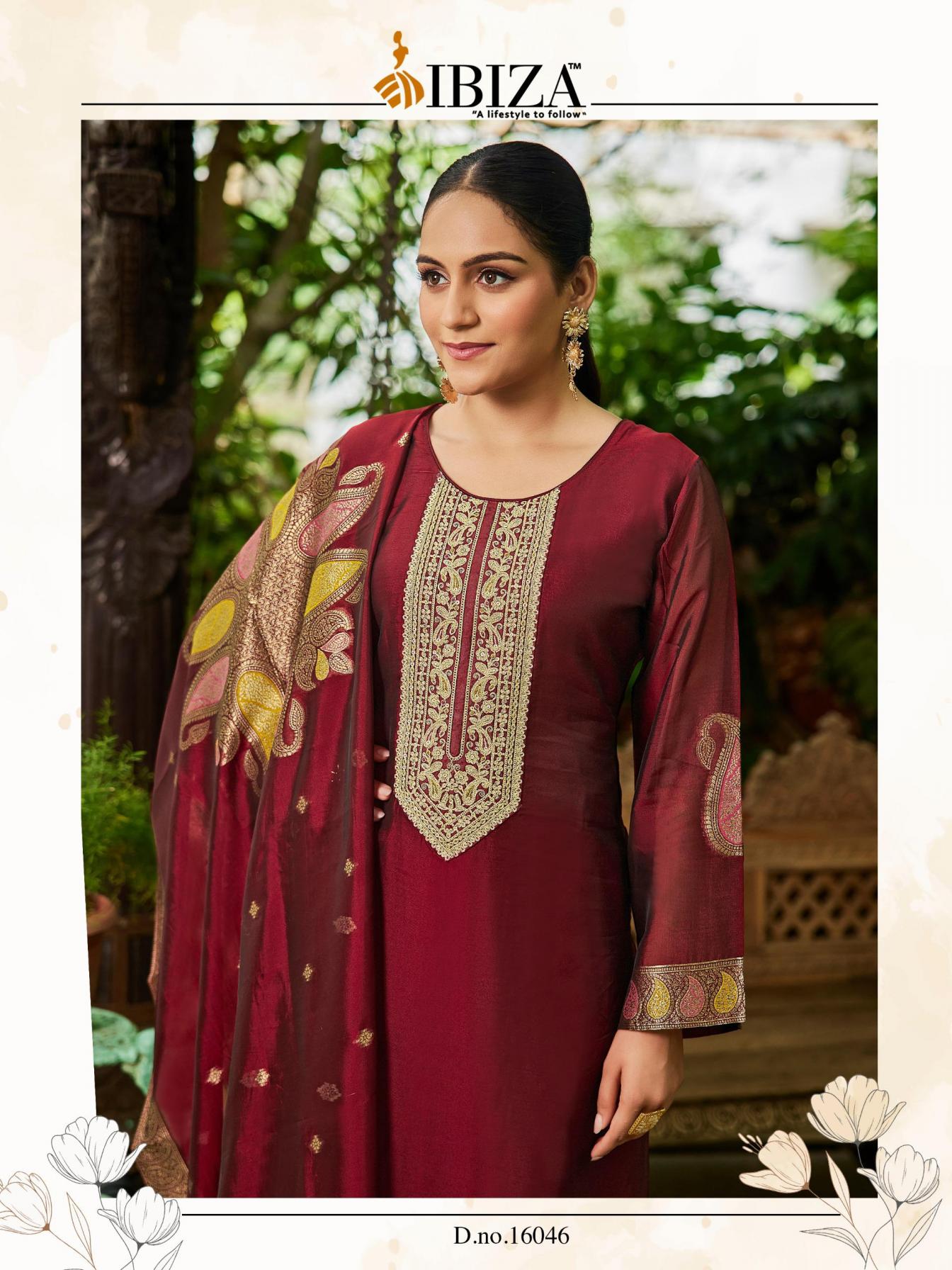 IBIZA NOVA UNIQUE BANGLORY SILK JACQUARD DRESS MATERIALS 