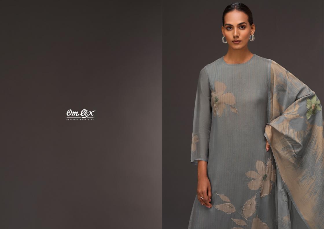 COLOR CANVAS BY OMTEX ORGANZA STYLISH DRESS MATERIALS 