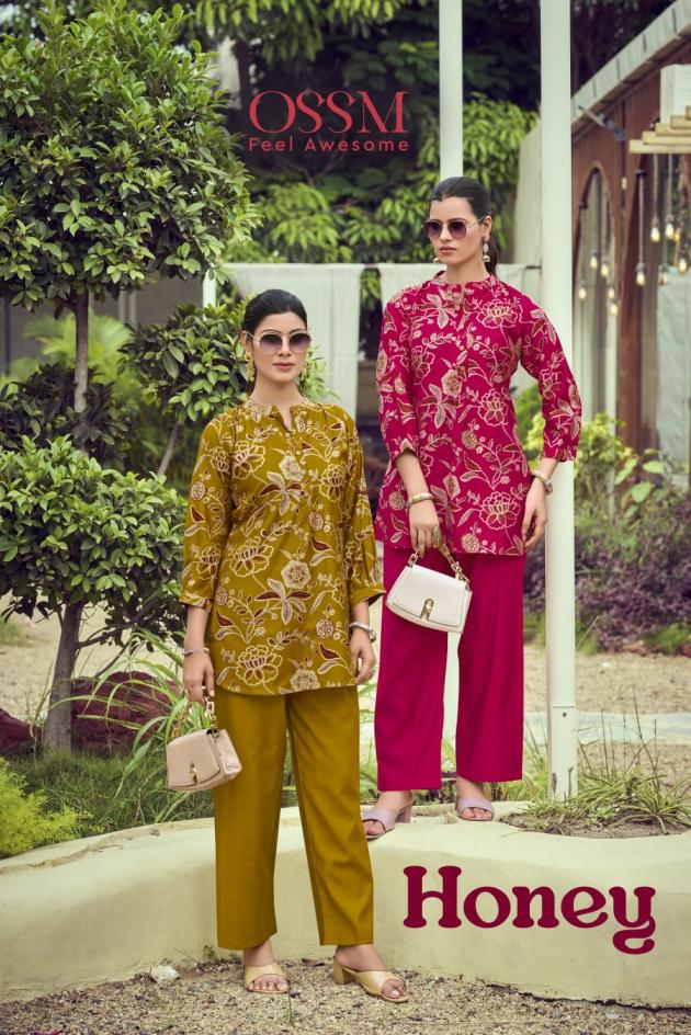 HONEY BY OSSM VETICAN CLASSIC LOOK FULL STITCH CO-ORD SETS 