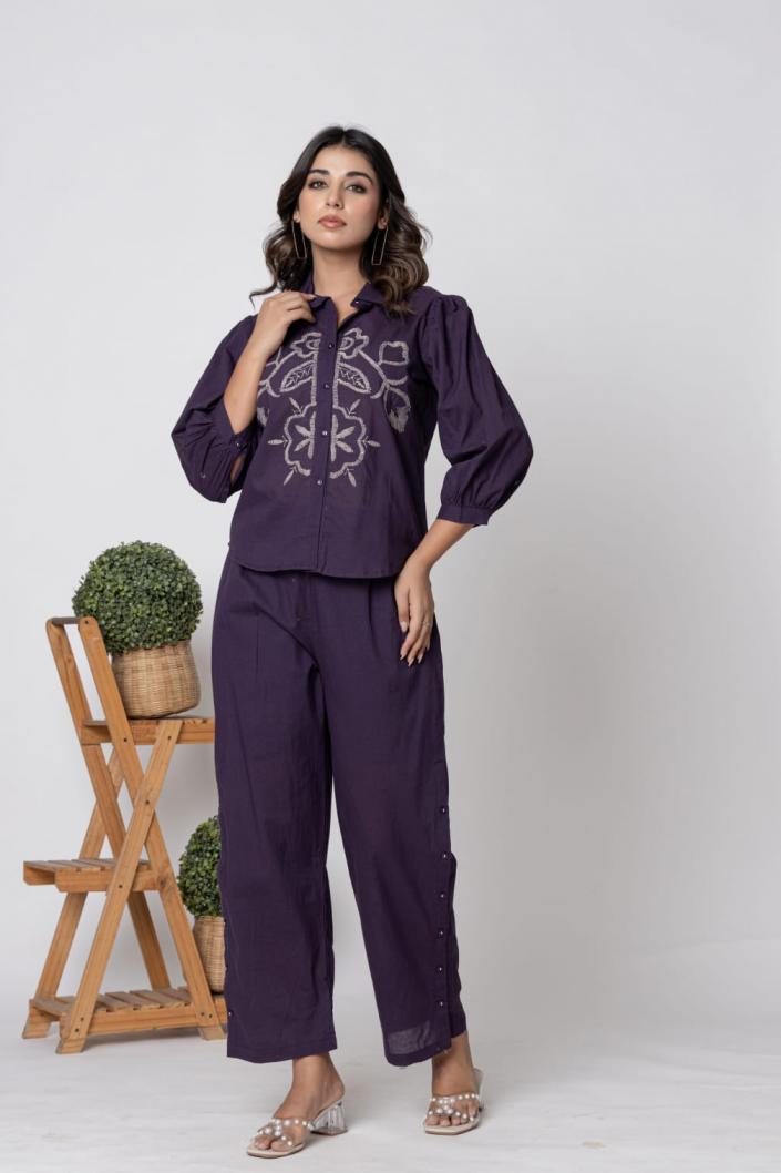 PATTERN CORD SETS FULL STITCH BEST 2PCS CLASSY COMBO OUTFIT FOR GIRLS 