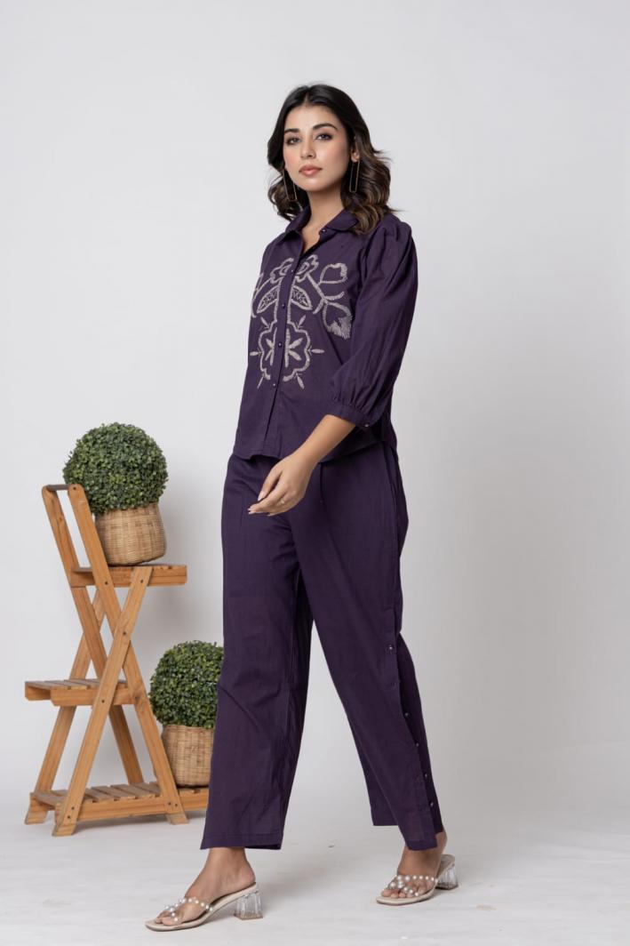 PATTERN CORD SETS FULL STITCH BEST 2PCS CLASSY COMBO OUTFIT FOR GIRLS 