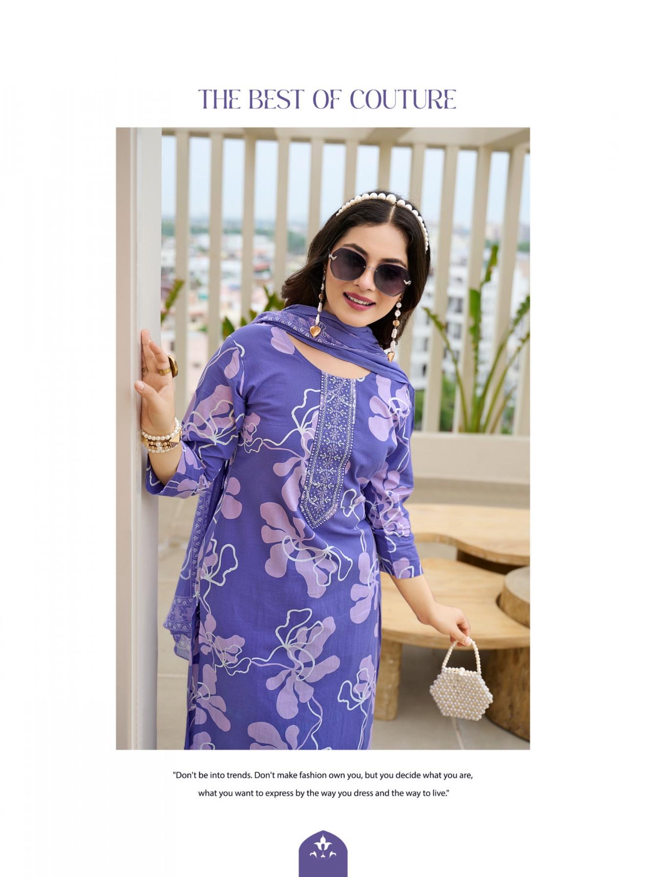 COTTON FAB VOL 6 BY RADHIKA LIFESTYLE COTTON READYMADE PLUS SIZE 3PCS DRESS