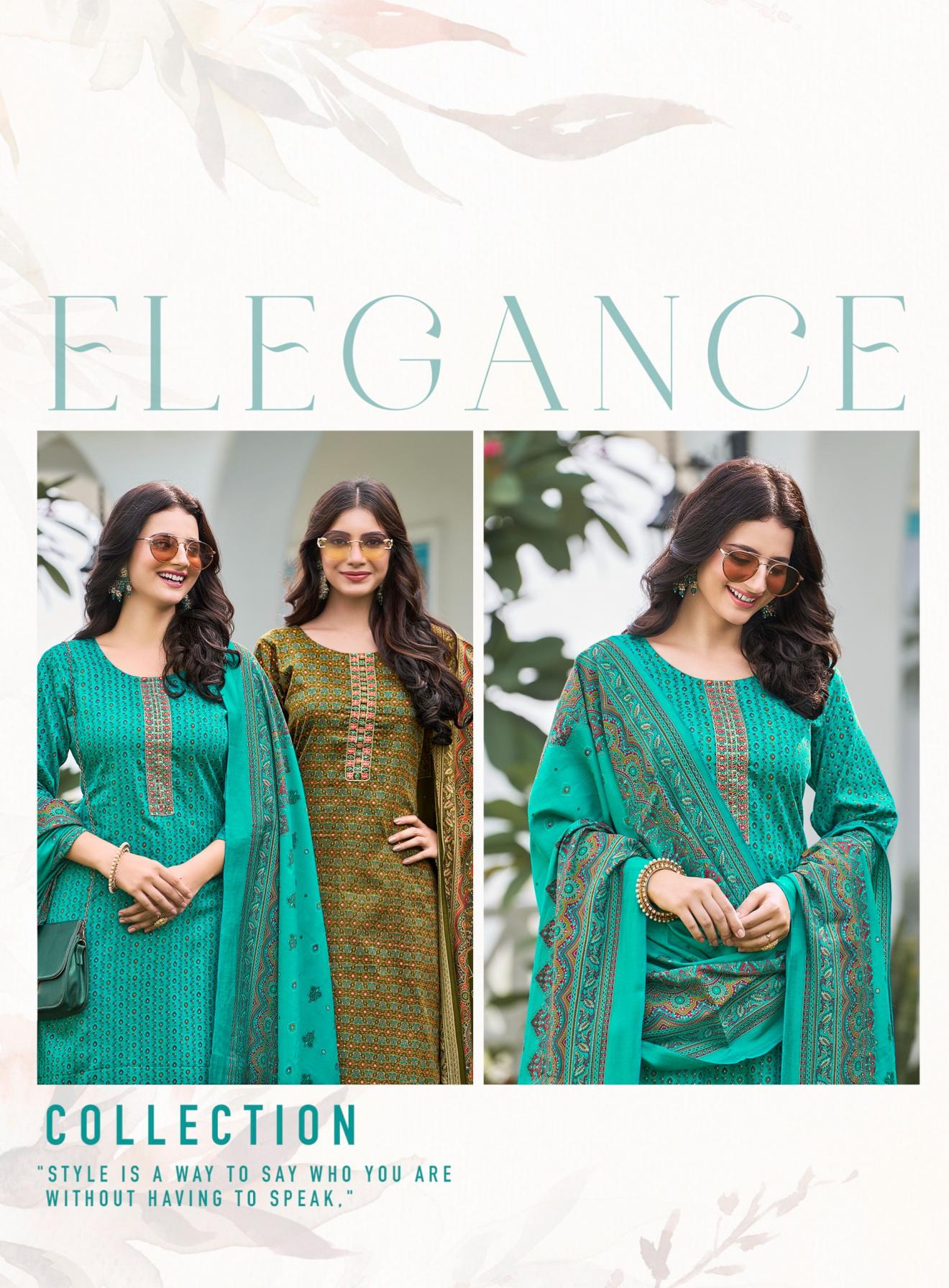 NAZRANA VOL 2 BY RADHIKA LIFESTYLE JAM SATIN ELEGANCE FULL STITCH PLUS SIZE 3PCS DRESS