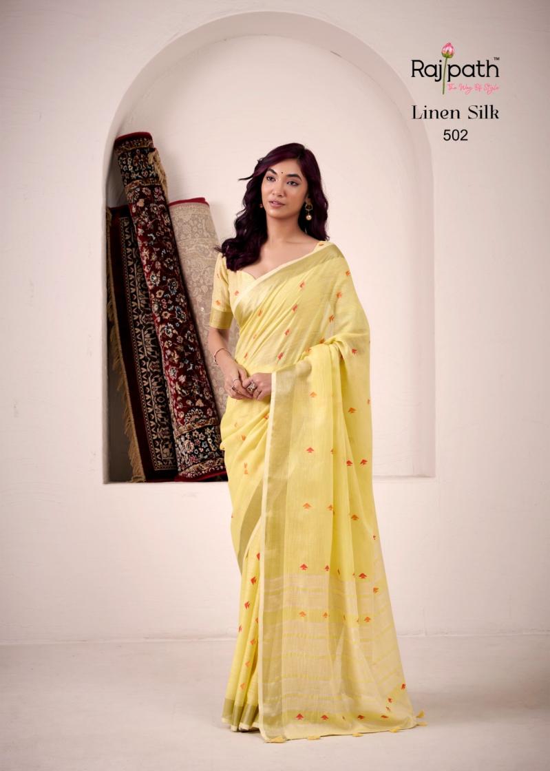 PIRANA SILK BY RAJPATH LINEN SILK SHOP TRENDY SAREE ONLINE 