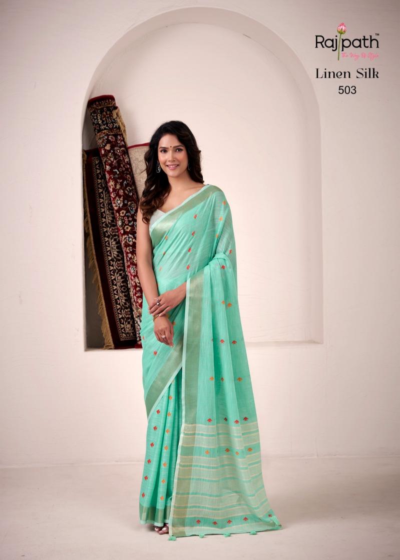 PIRANA SILK BY RAJPATH LINEN SILK SHOP TRENDY SAREE ONLINE 