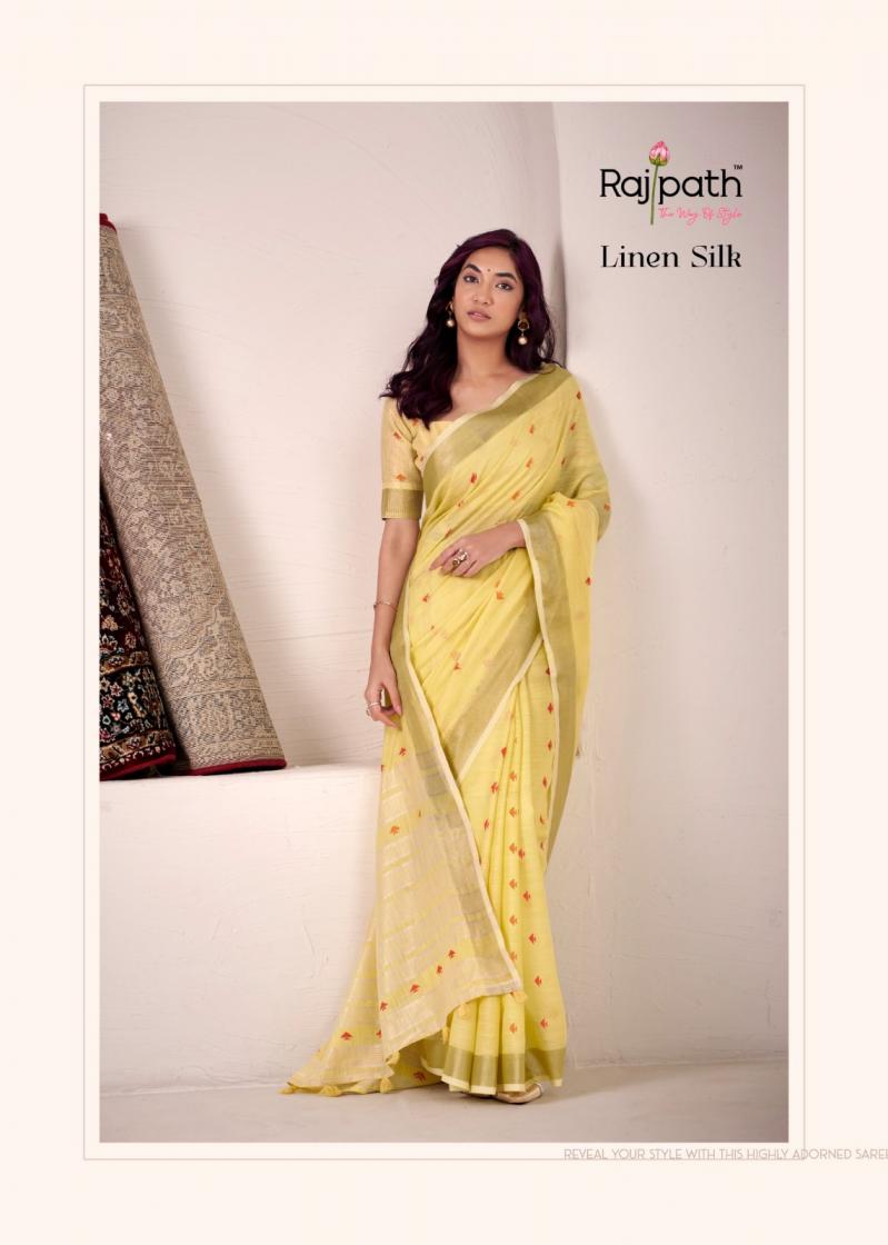PIRANA SILK BY RAJPATH LINEN SILK SHOP TRENDY SAREE ONLINE 