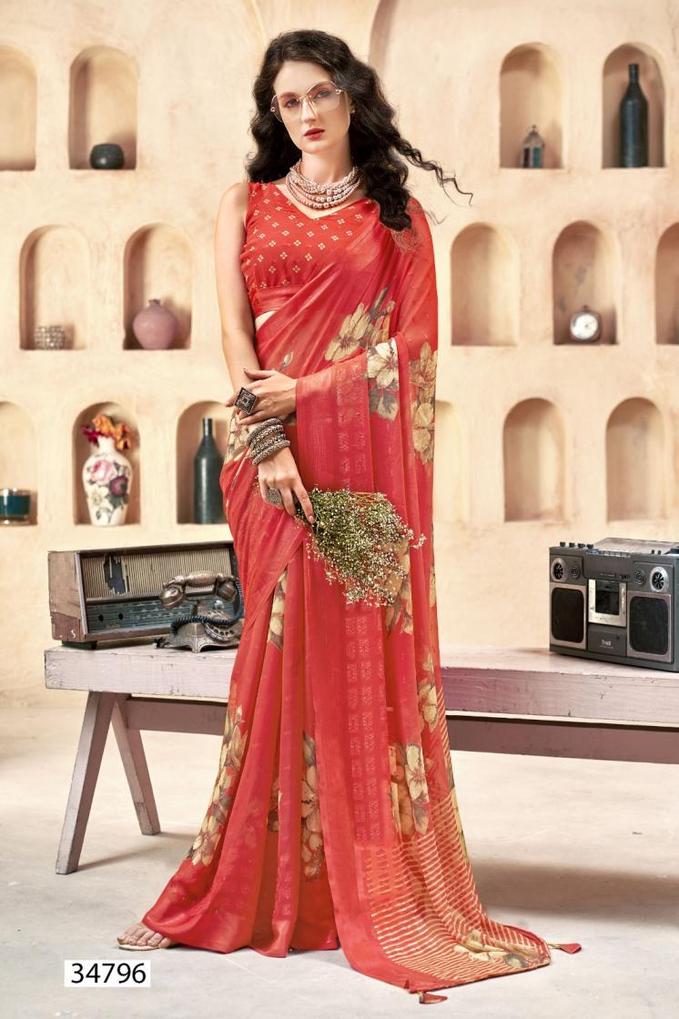 VALLABHI PRINTS RATNAVALI VOL 4  FLORAL PRINT SAREES CATALOG