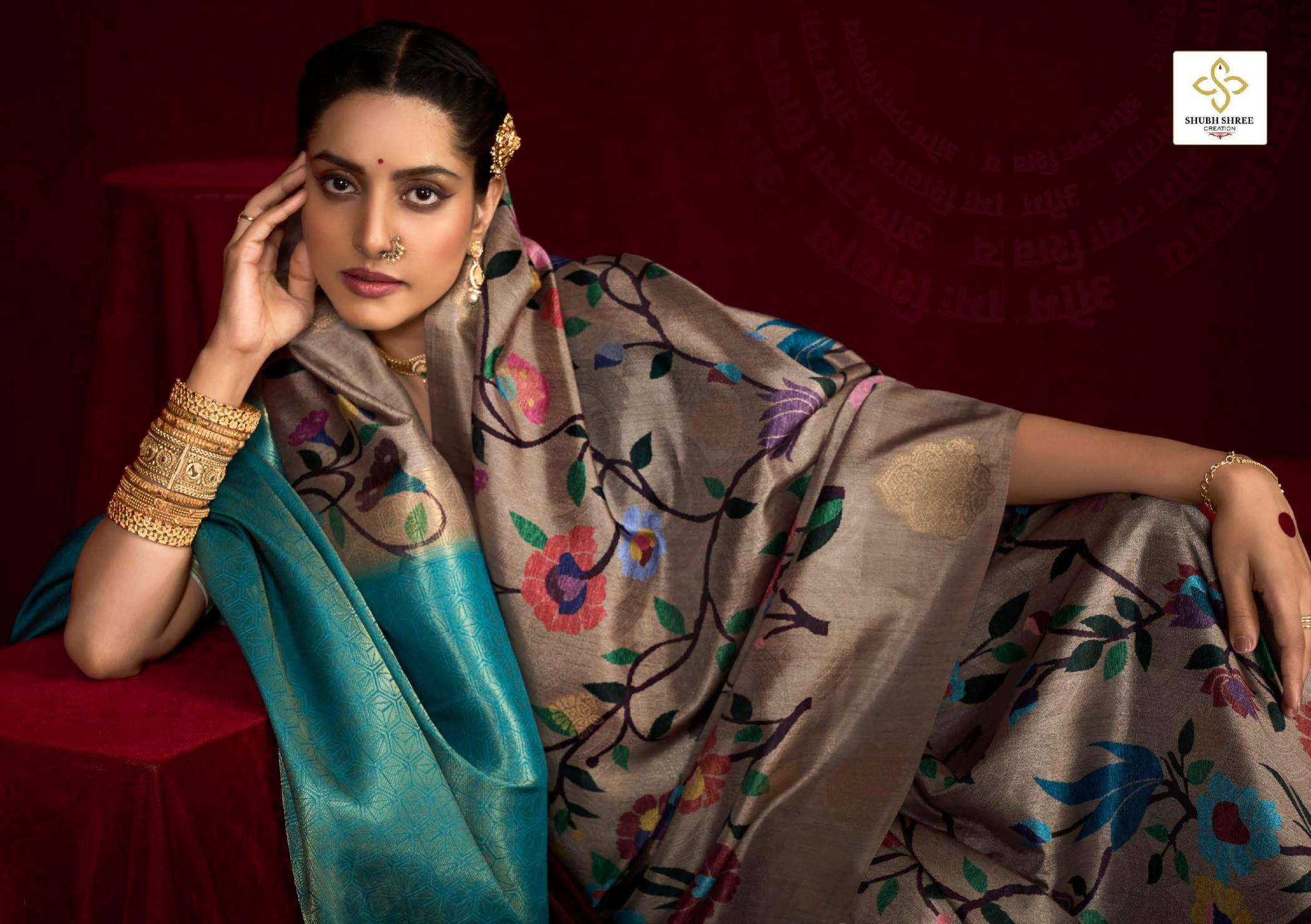 SHUBH SHREE CREATION SAJADA ELEGANCE SILK WEAVING SAREE ONLINE 