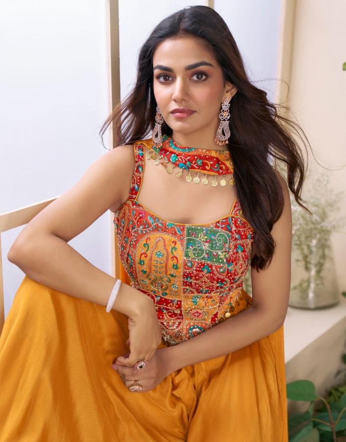 MOON BY SAYURI BOLD COLOR READYMADE 3PCS SET PARTY WEAR COLLCETION