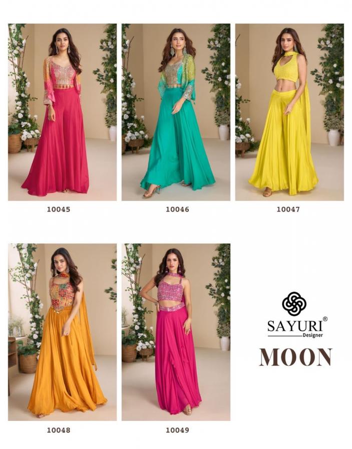 MOON BY SAYURI BOLD COLOR READYMADE 3PCS SET PARTY WEAR COLLCETION