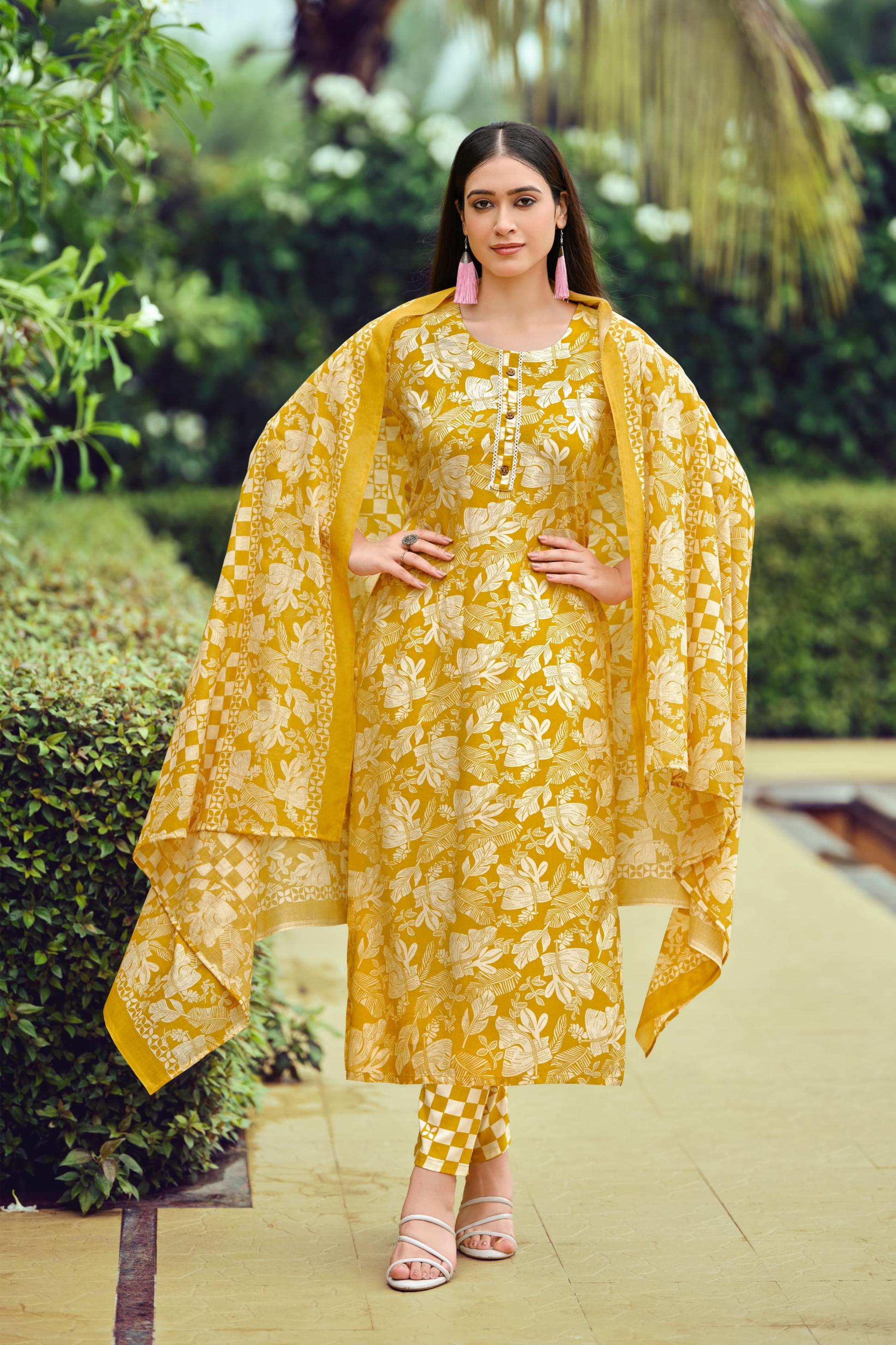 CELEBRITY VOL 2 BY TIPS & TOPS RAYON FULLY STITCH BIG SIZE SUIT FOR WOMENS 