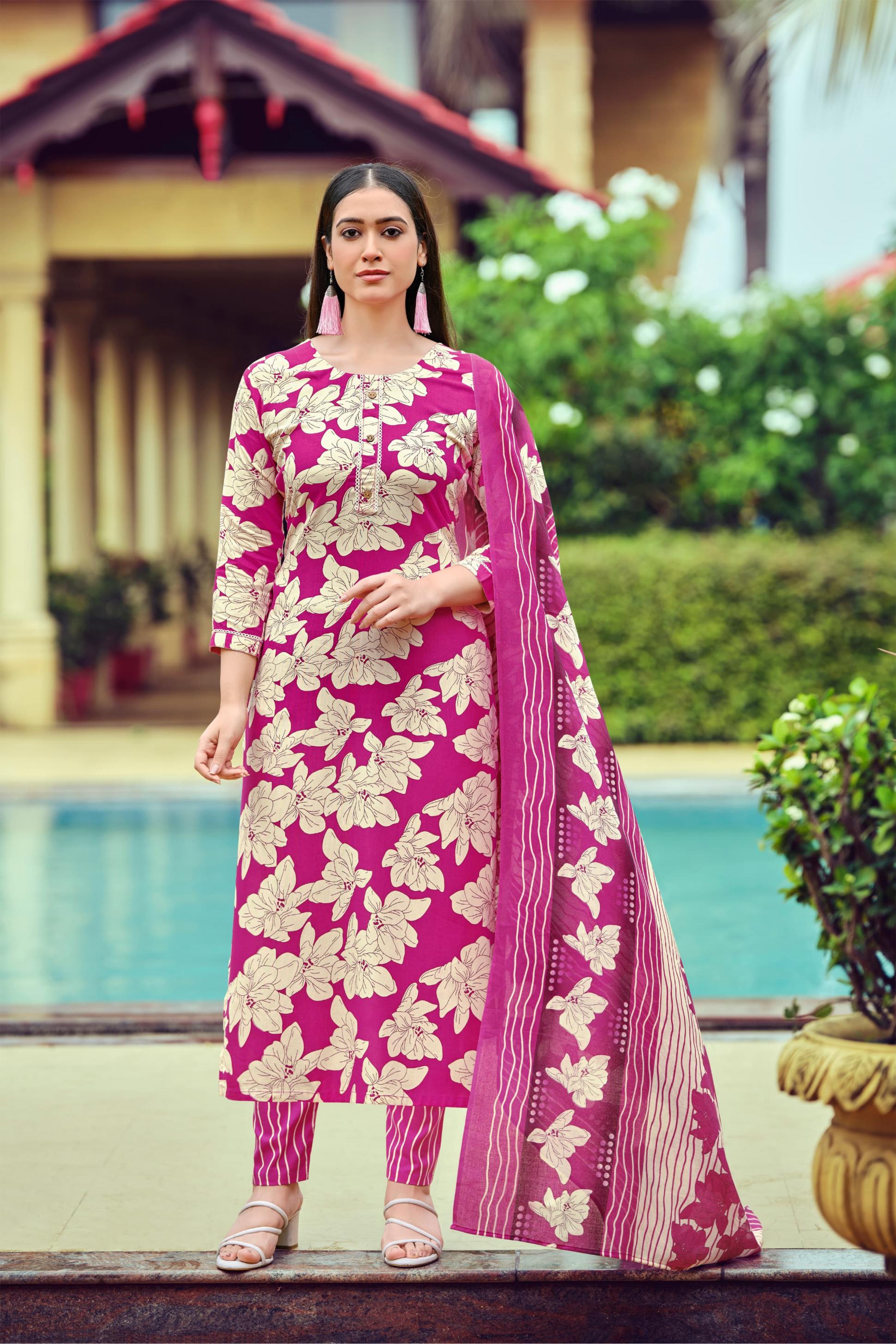 CELEBRITY VOL 2 BY TIPS & TOPS RAYON FULLY STITCH BIG SIZE SUIT FOR WOMENS 