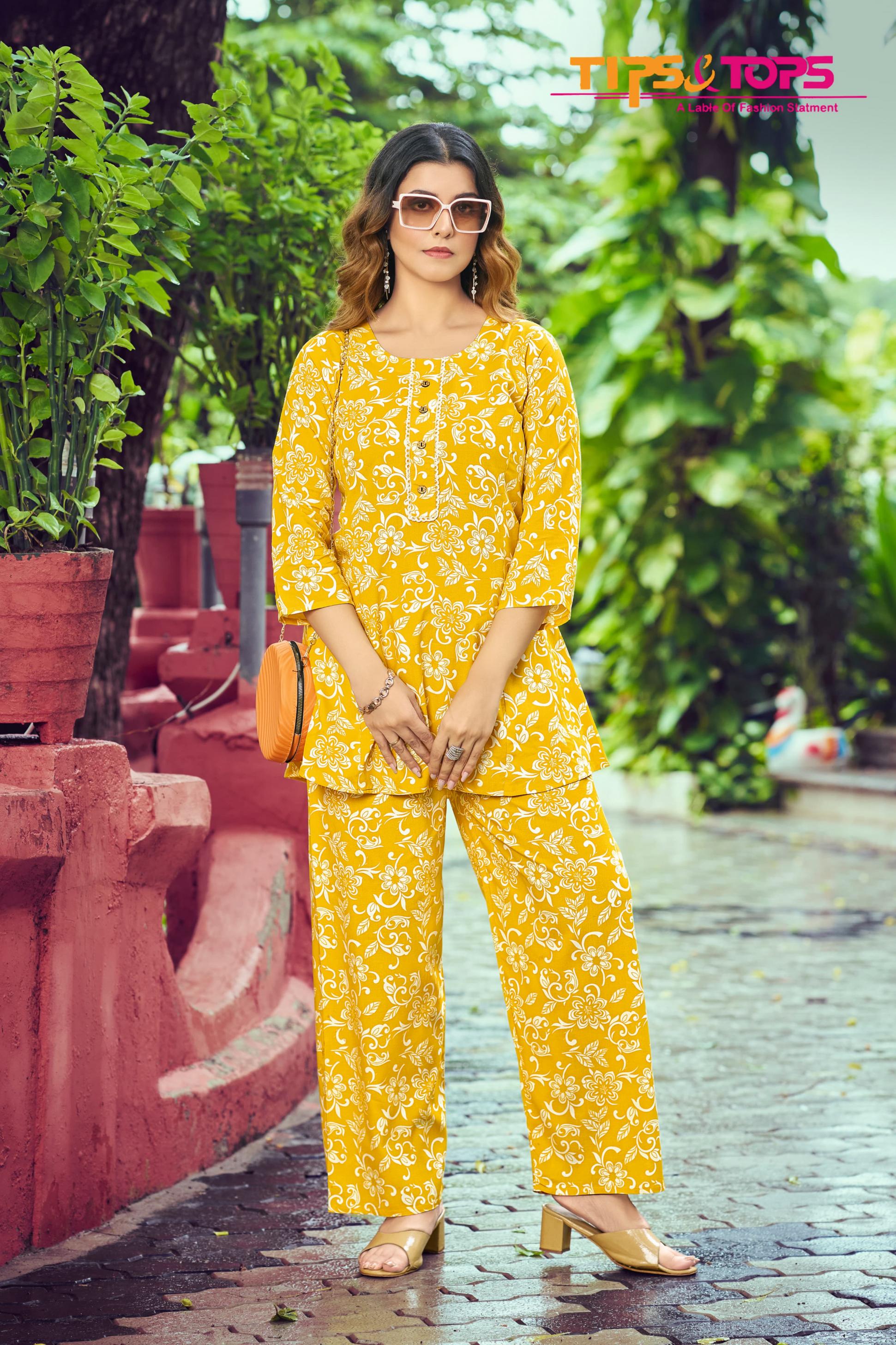 VIONA VOL 3 BY TIPS & TOPS READYMADE STYLISH RAYON CO-ORD FOR GIRLS  