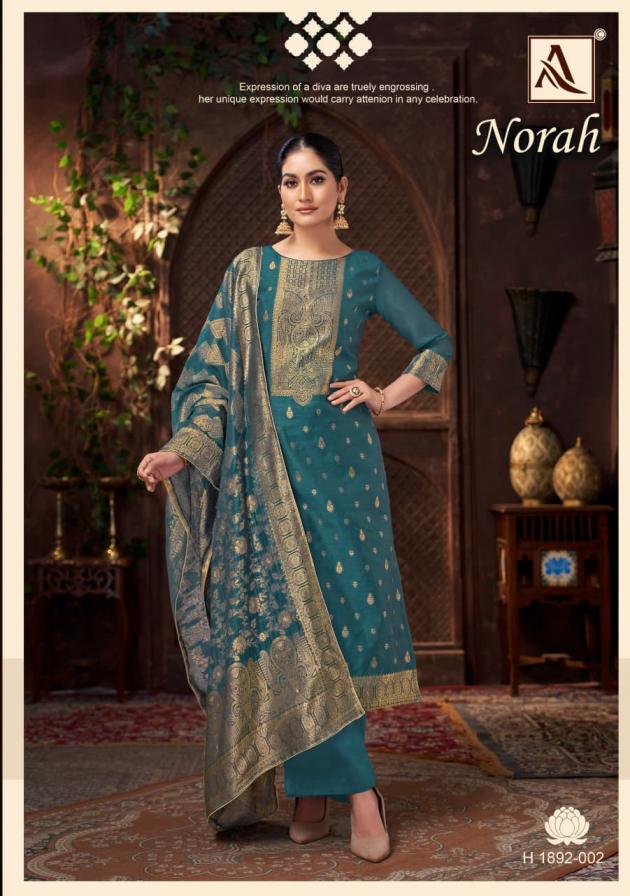 NORAH BY ALOK JACQUARD STYLISH FULL STITCH PLUS SIZE PAKISTANI DRESS