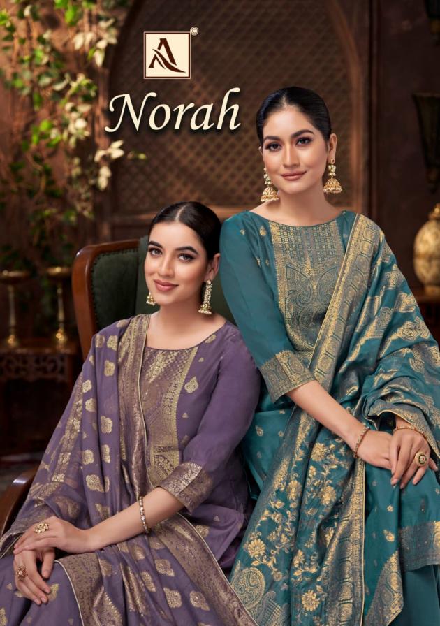 NORAH BY ALOK JACQUARD STYLISH FULL STITCH PLUS SIZE PAKISTANI DRESS