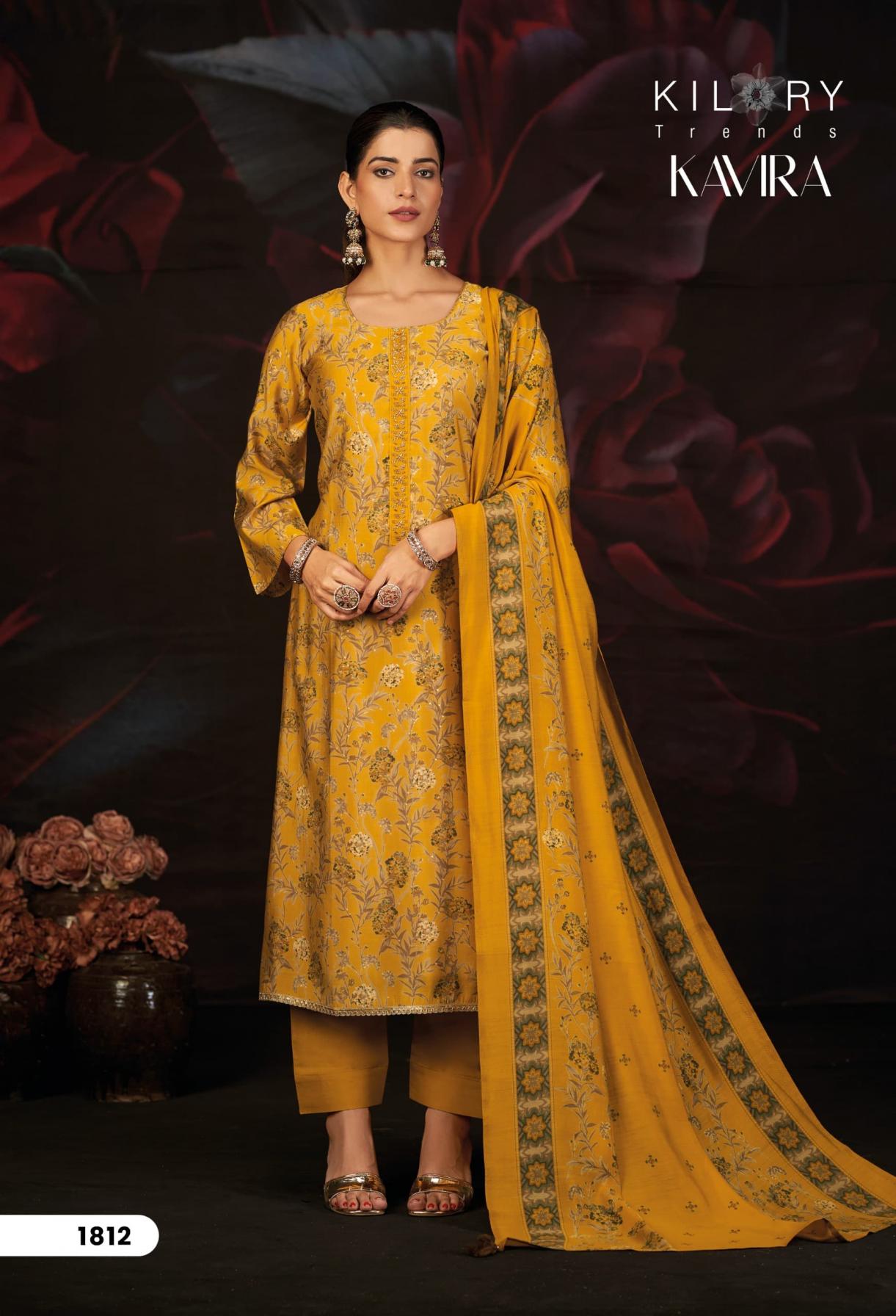 KAVIRA BY KILORY TRENDS MUSLIN SILK AMAZING DRESS MATERIALS 