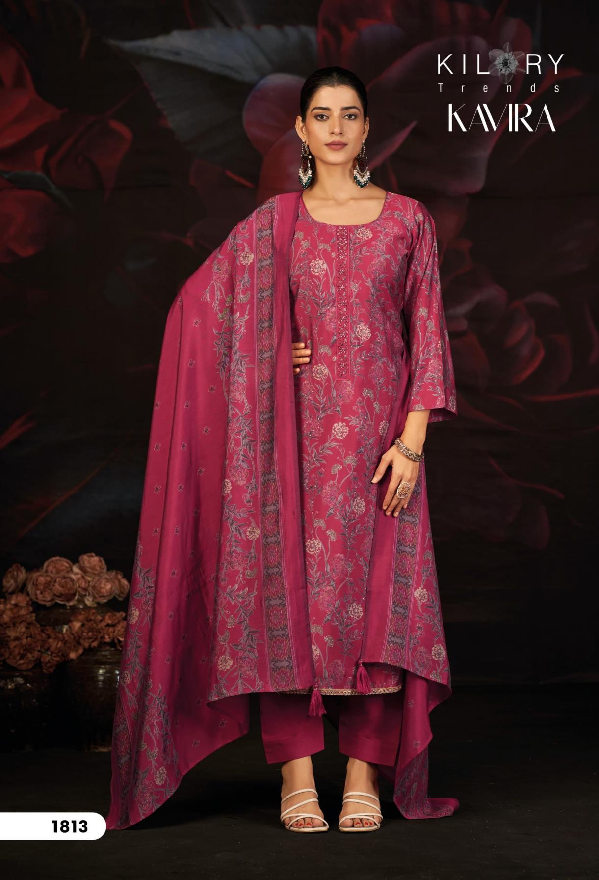 KAVIRA BY KILORY TRENDS MUSLIN SILK AMAZING DRESS MATERIALS 