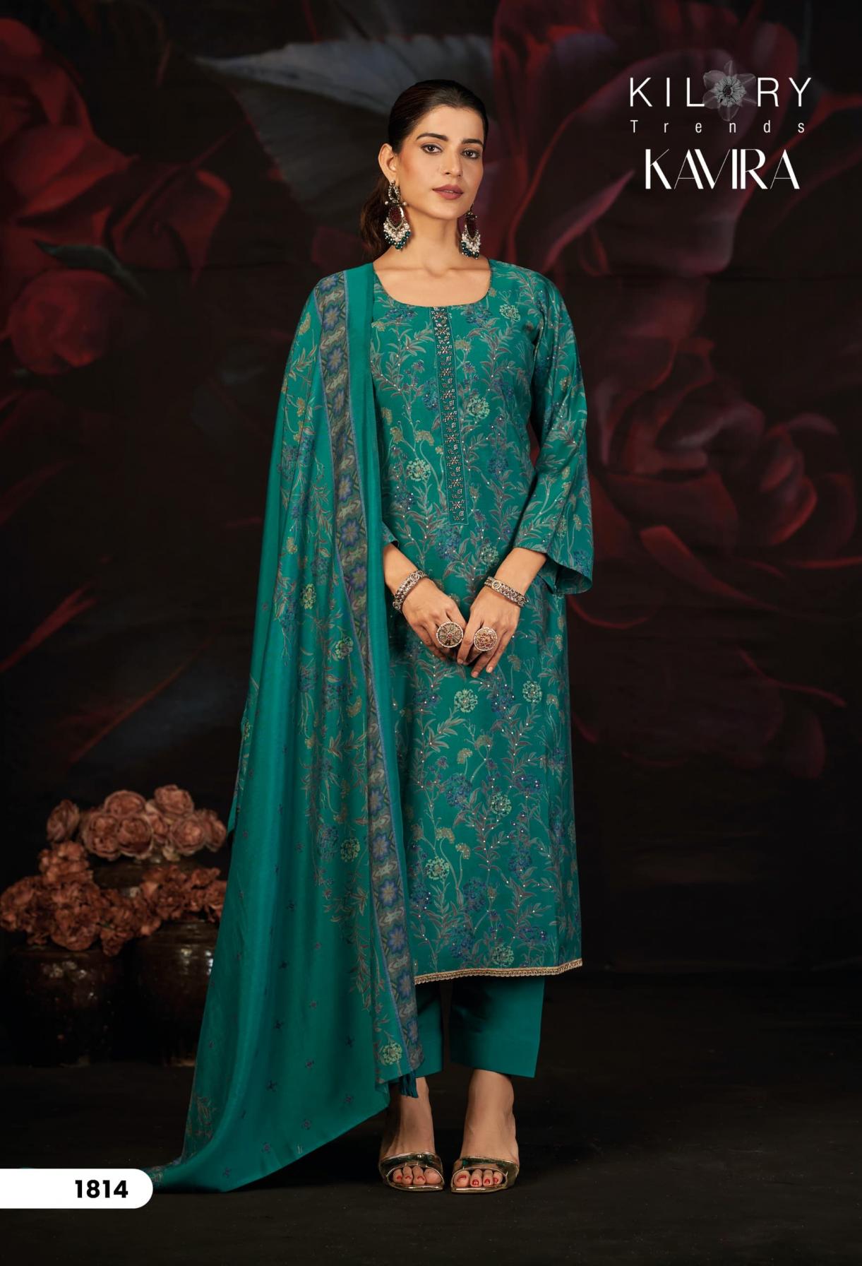 KAVIRA BY KILORY TRENDS MUSLIN SILK AMAZING DRESS MATERIALS 