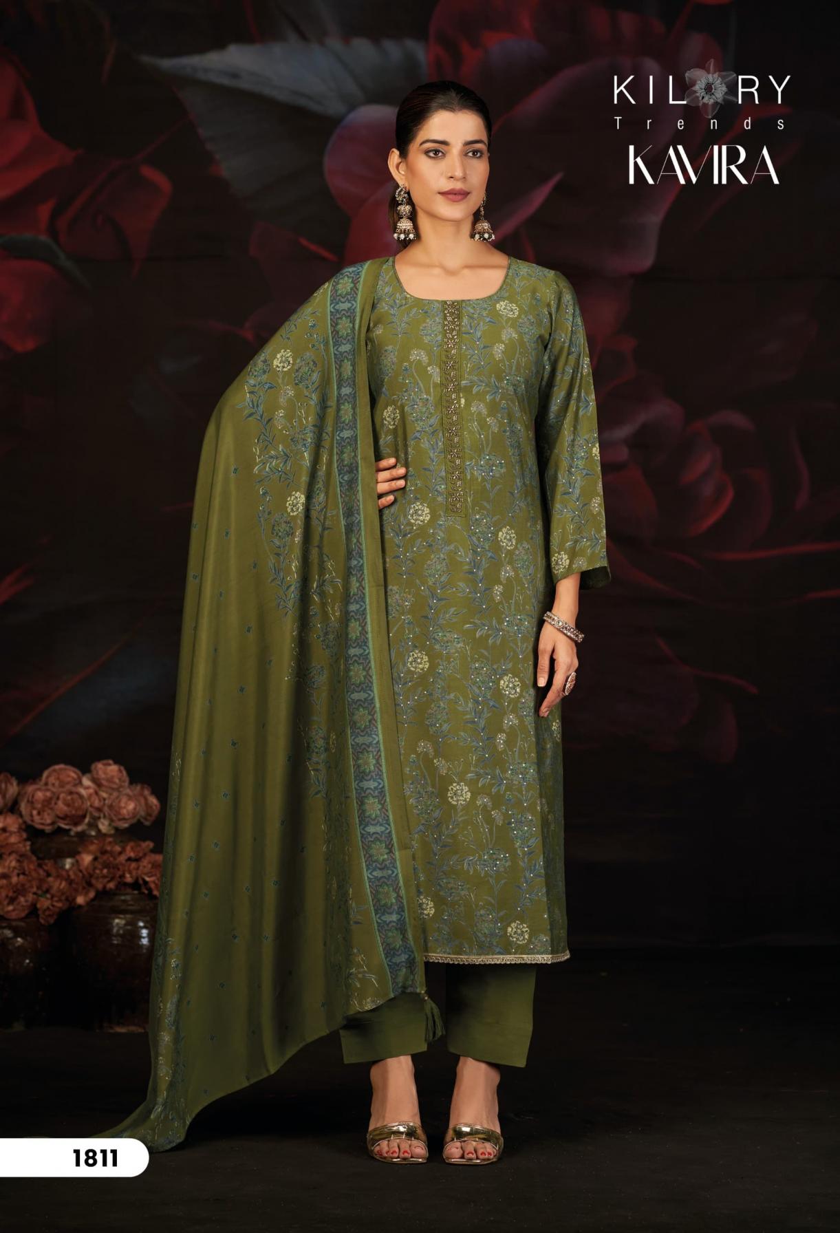 KAVIRA BY KILORY TRENDS MUSLIN SILK AMAZING DRESS MATERIALS 