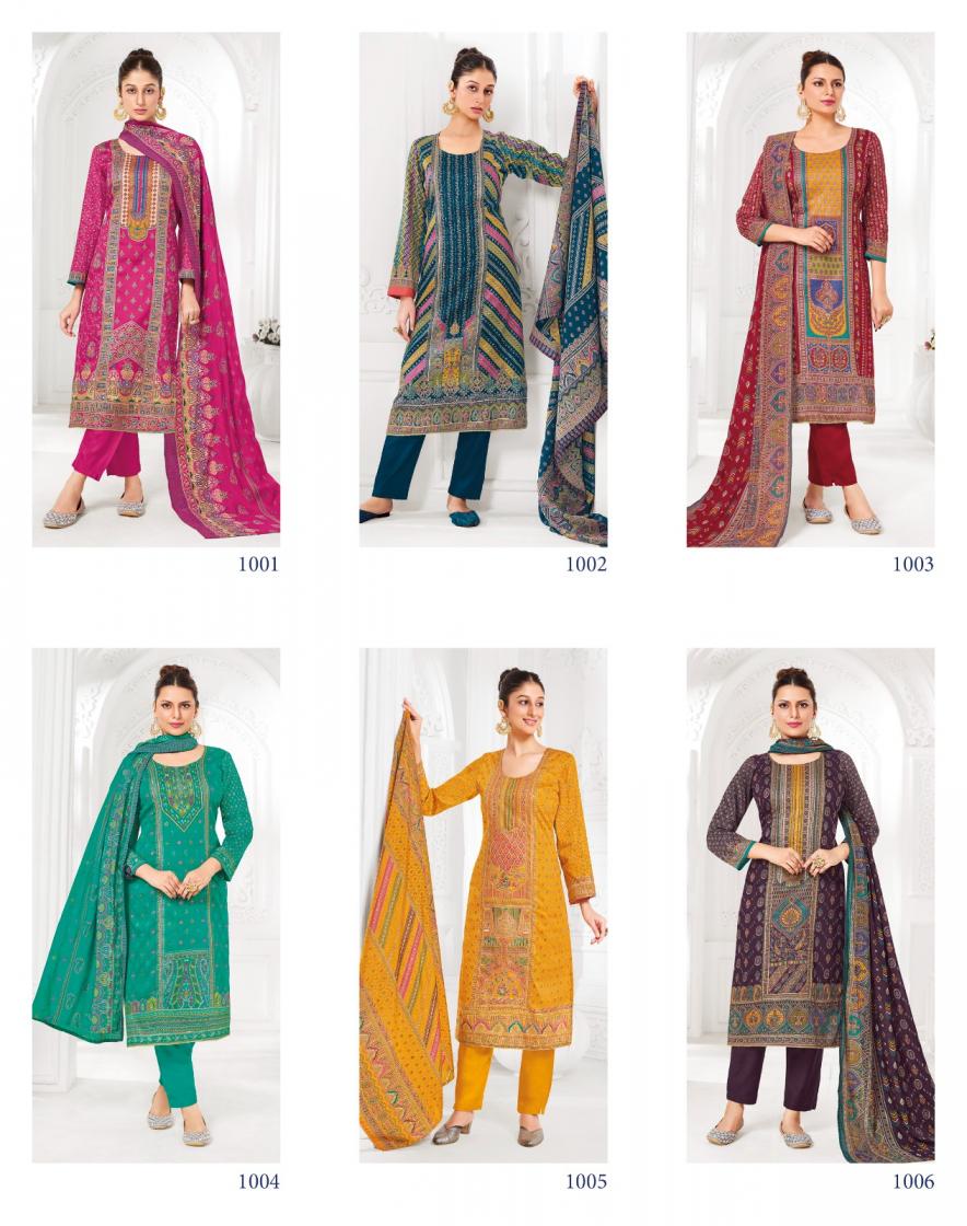 RADHIKA LIFESTYLE KKASHISH VOL 1 UNIQUE READYMADE JAM SATIN PLUS SIZE SUITS 