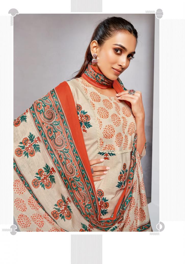 MAYUR CREATION GULMOHAR VOL 9 COTTON FULL STITCH SIZE 3PCS DRESS