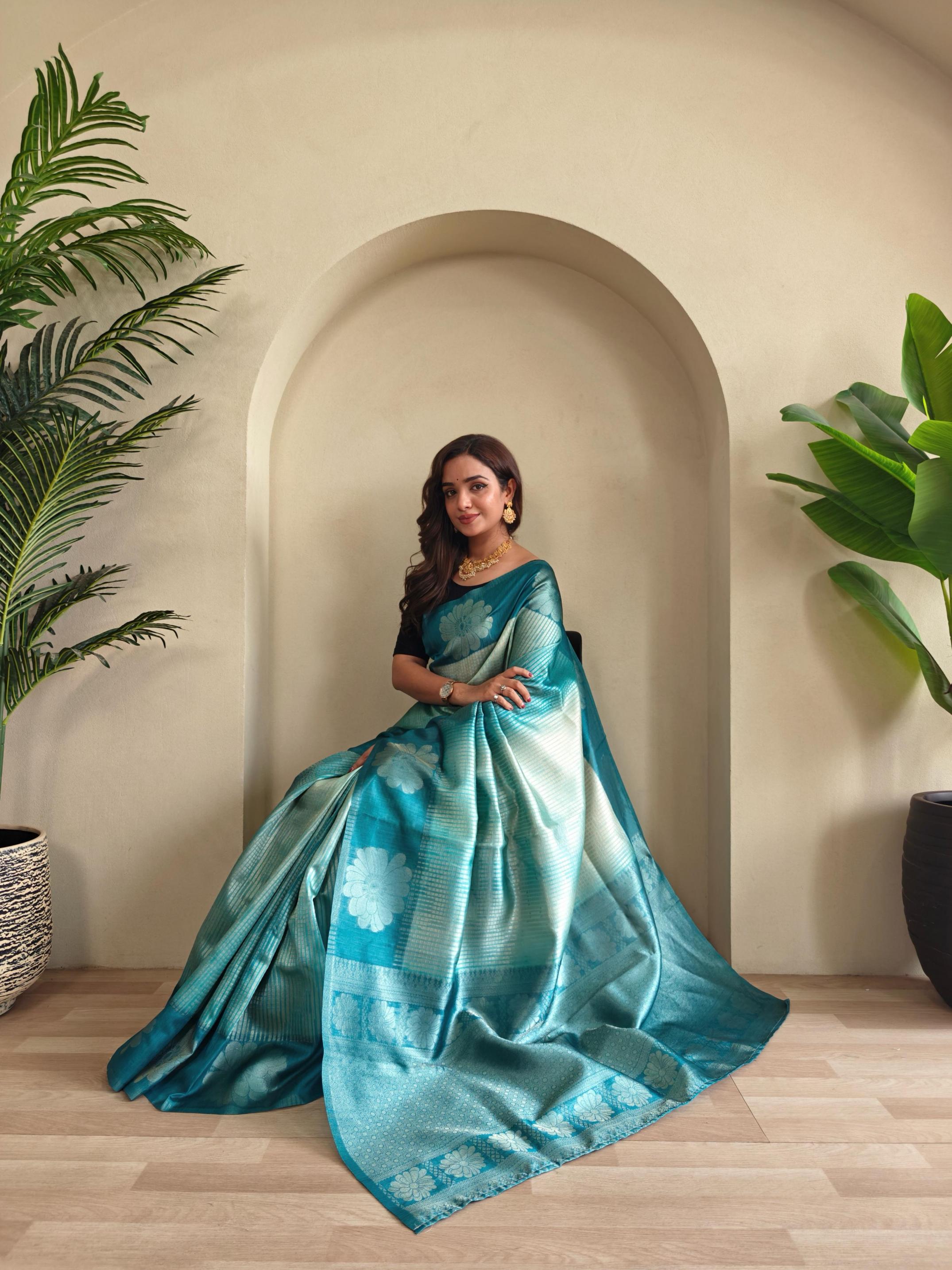 MORVI HIT DESIGN WEAVING SILK SAREES ONLINE 