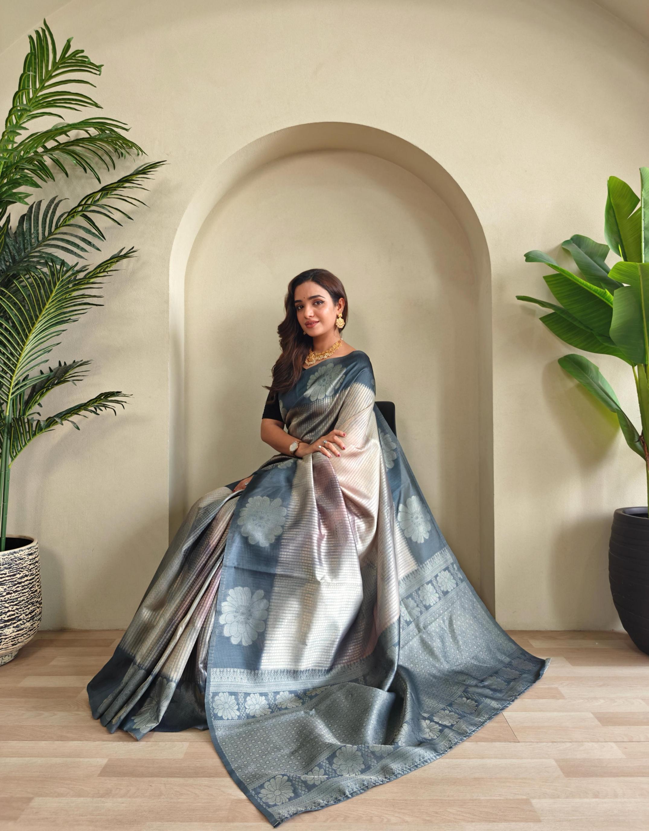 MORVI HIT DESIGN WEAVING SILK SAREES ONLINE 