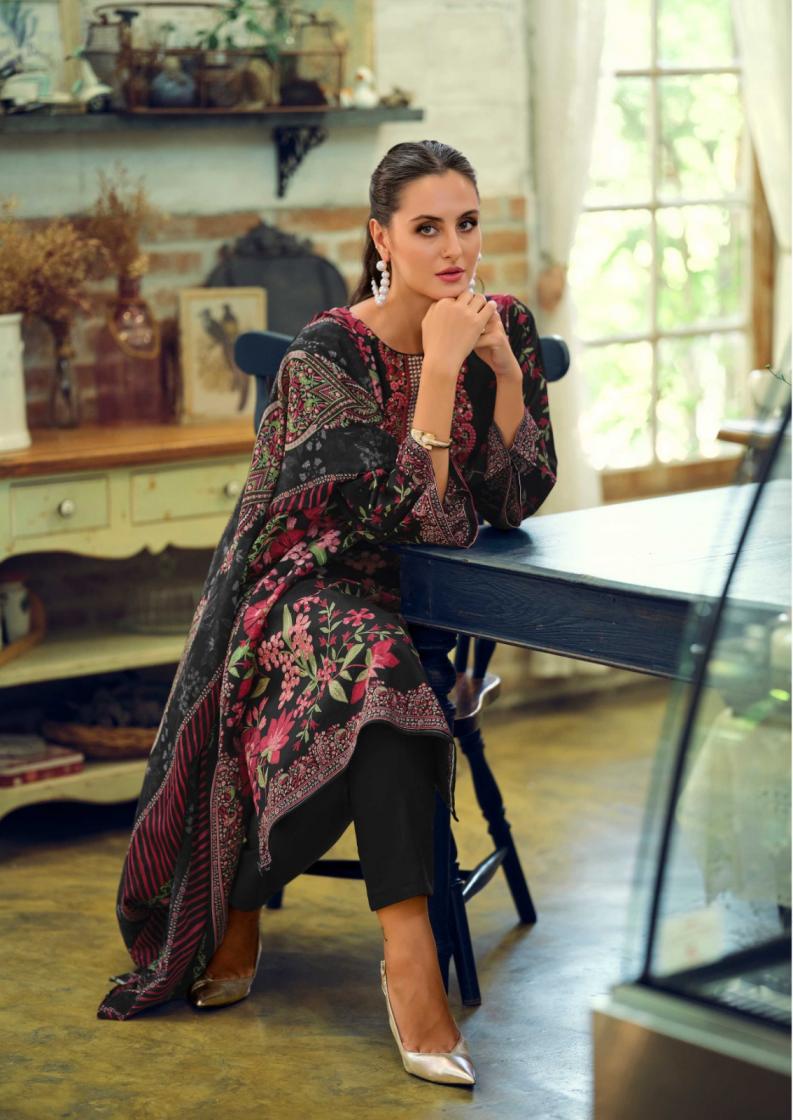 NISANKA HERMITAGE MUGHAL LAWN COTTON FULL STITCH PLUS SIZE PAKISTANI SUITS 