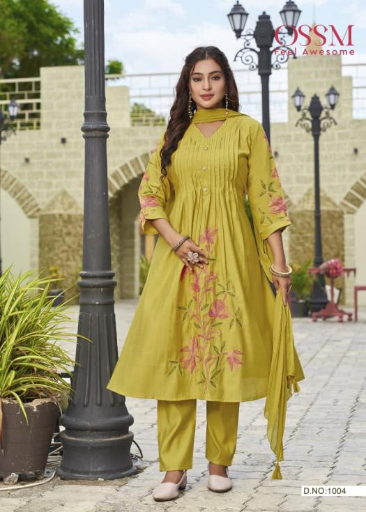 FESTIVE STORIES VOL 5 BY OSSM READYMADE PRETTY ROMAN SILK PLUS SIZE SUITS 