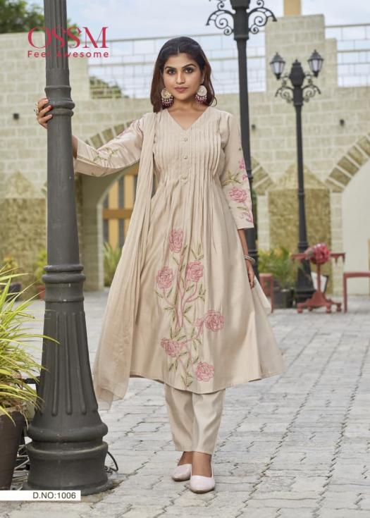 FESTIVE STORIES VOL 5 BY OSSM READYMADE PRETTY ROMAN SILK PLUS SIZE SUITS 
