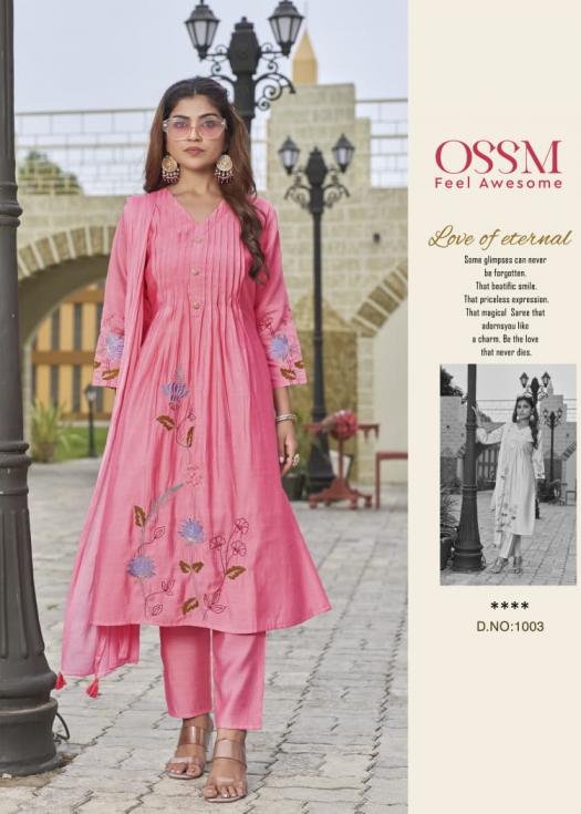 FESTIVE STORIES VOL 5 BY OSSM READYMADE PRETTY ROMAN SILK PLUS SIZE SUITS 