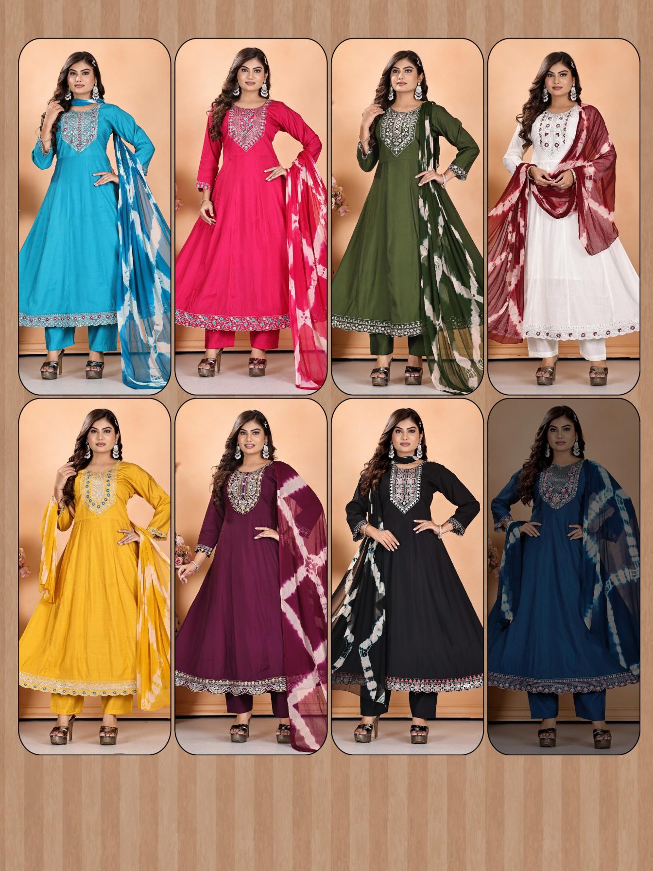 MAHI VOL 1 BY PADMAVATI TEXTILES ROMAN SILK FULL STITCH PLUS SIZE SUITS 