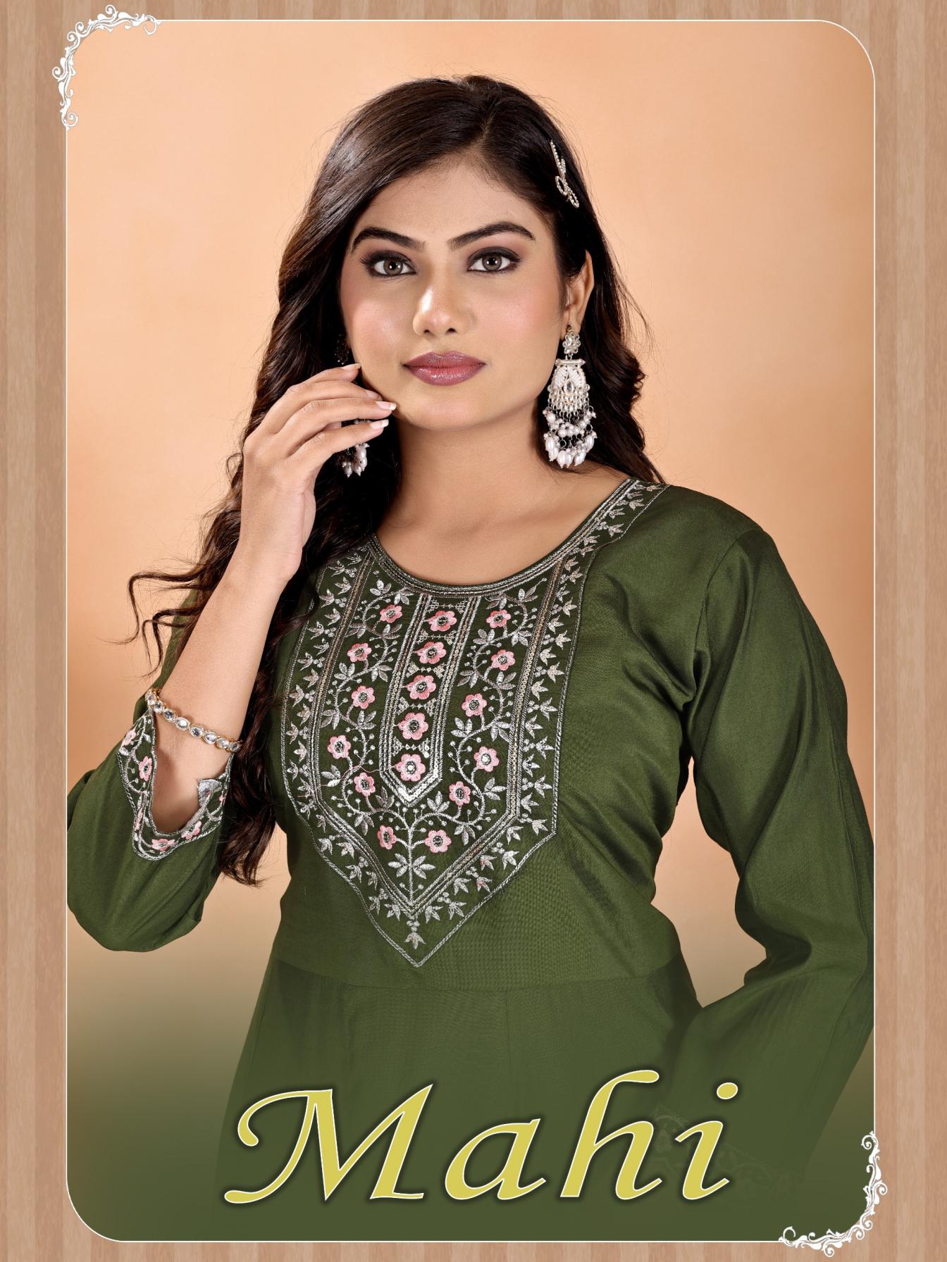MAHI VOL 1 BY PADMAVATI TEXTILES ROMAN SILK FULL STITCH PLUS SIZE SUITS 