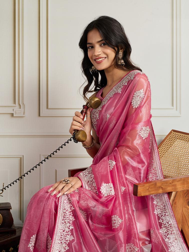 SISARA TWILL NET TRADITIONAL SAREES FOR WOMENS 