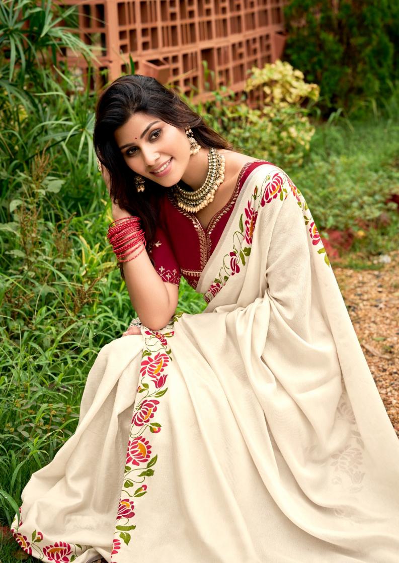 KORIAL BY SR COLOUR ADDITION TUSSER BORDER SAREE ONLINE 