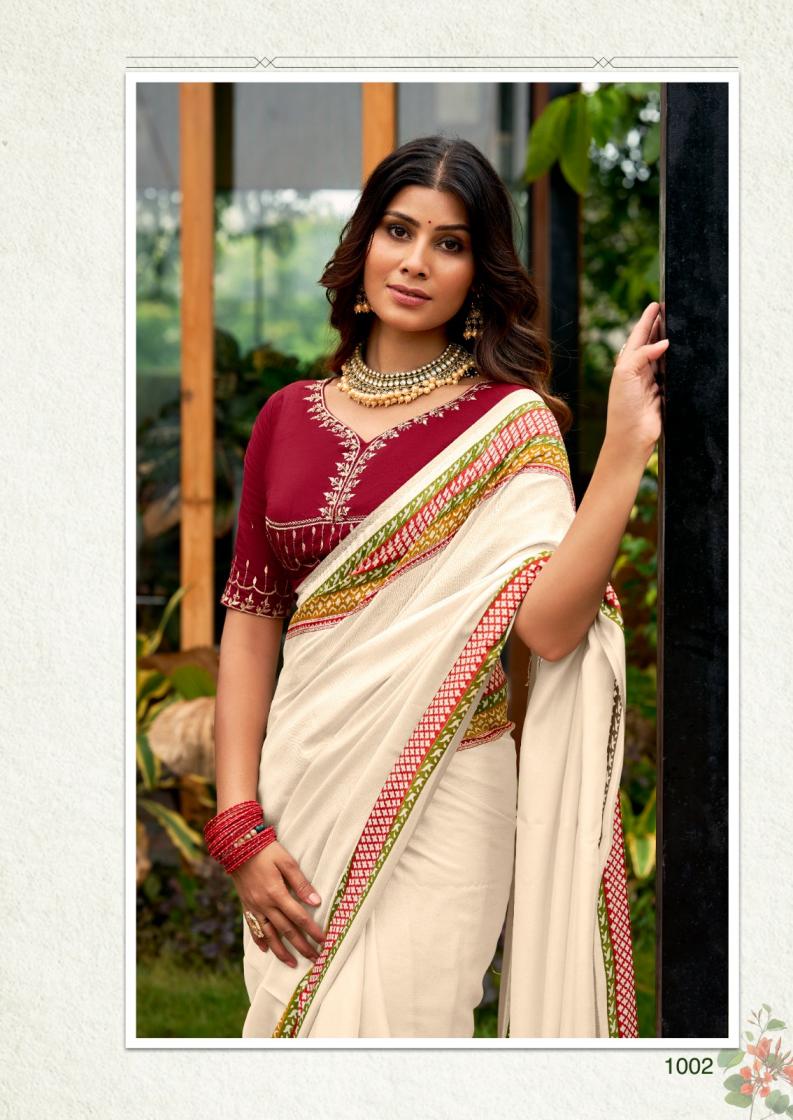 KORIAL BY SR COLOUR ADDITION TUSSER BORDER SAREE ONLINE 