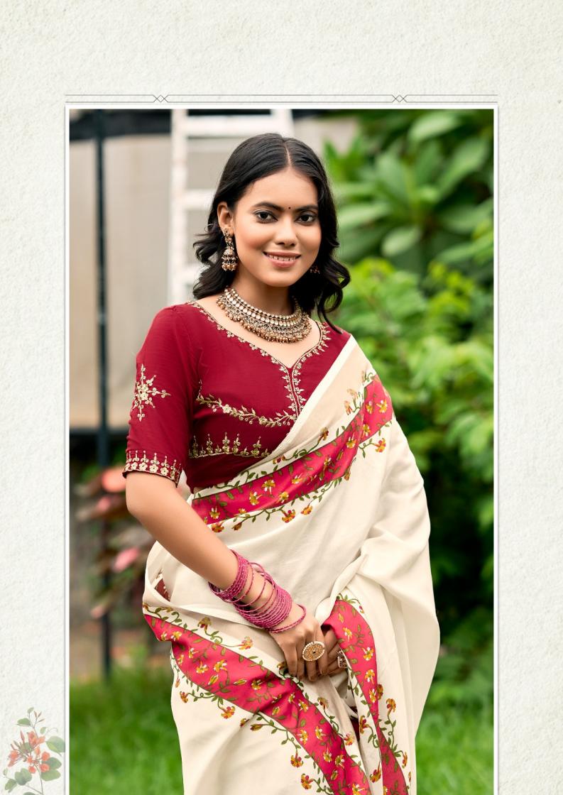 KORIAL BY SR COLOUR ADDITION TUSSER BORDER SAREE ONLINE 