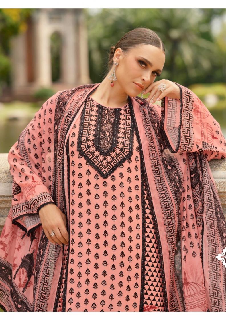 CROSS STITCH VOL 2 BY THE HERMITAGE SHOP VISCOSE LAWN READYMADE BIG SIZE PAKISTANI SUITS 