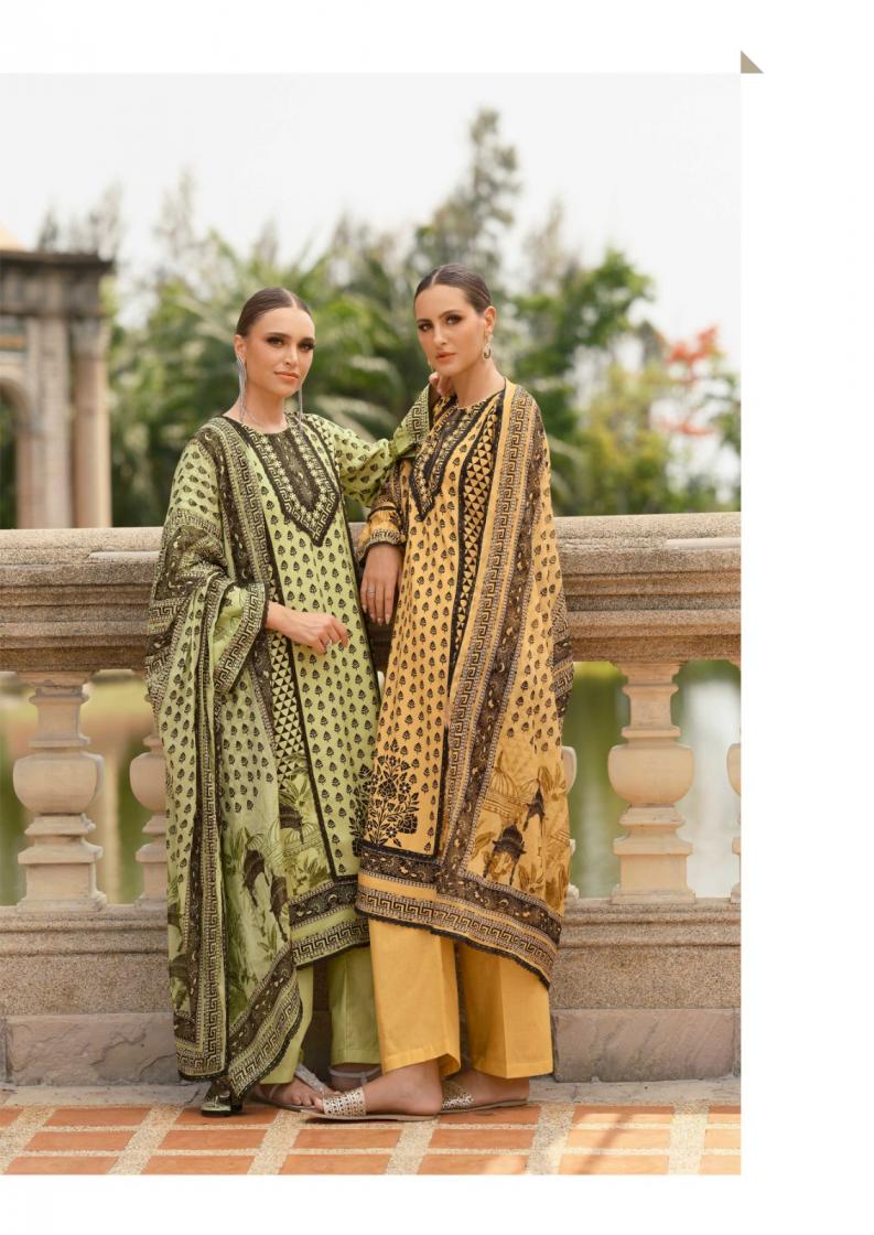CROSS STITCH VOL 2 BY THE HERMITAGE SHOP VISCOSE LAWN READYMADE BIG SIZE PAKISTANI SUITS 