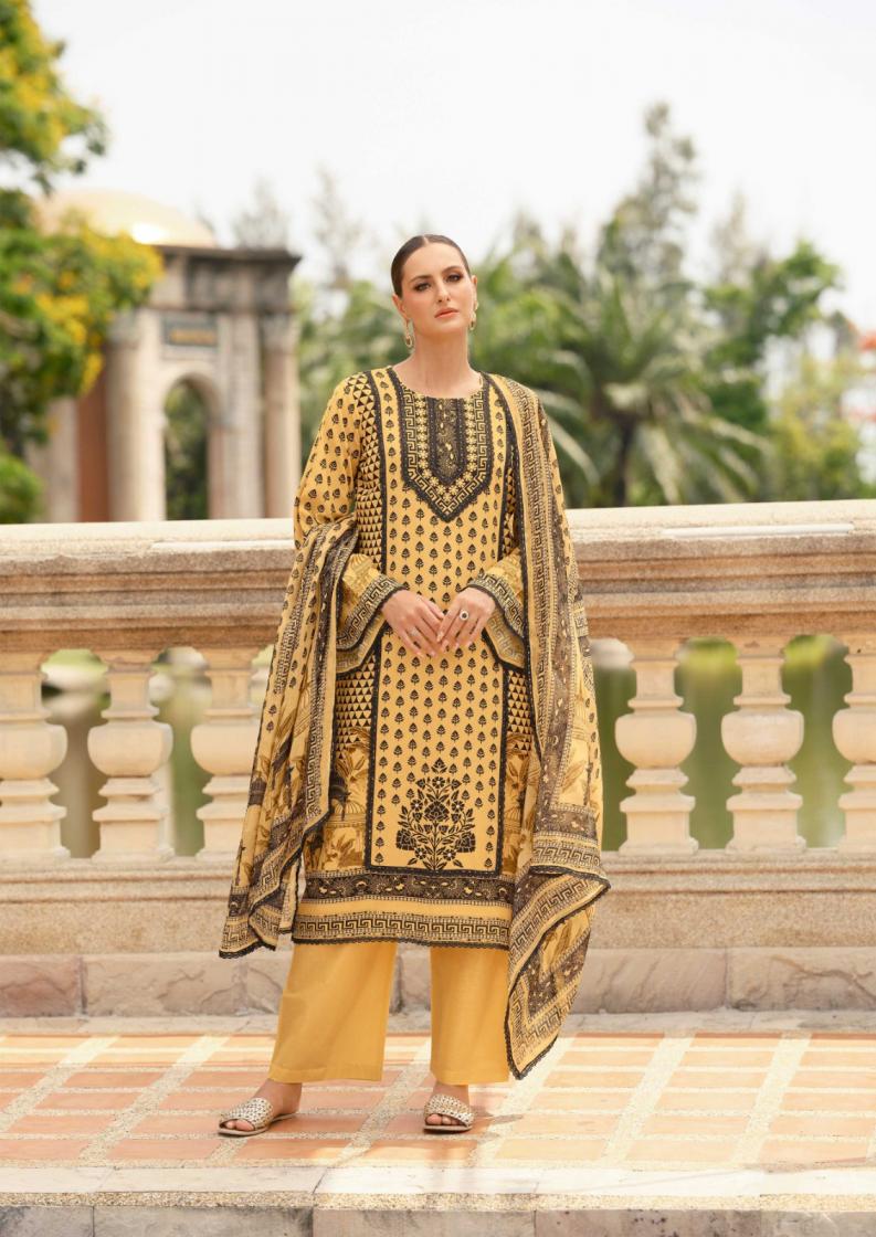 CROSS STITCH VOL 2 BY THE HERMITAGE SHOP VISCOSE LAWN READYMADE BIG SIZE PAKISTANI SUITS 