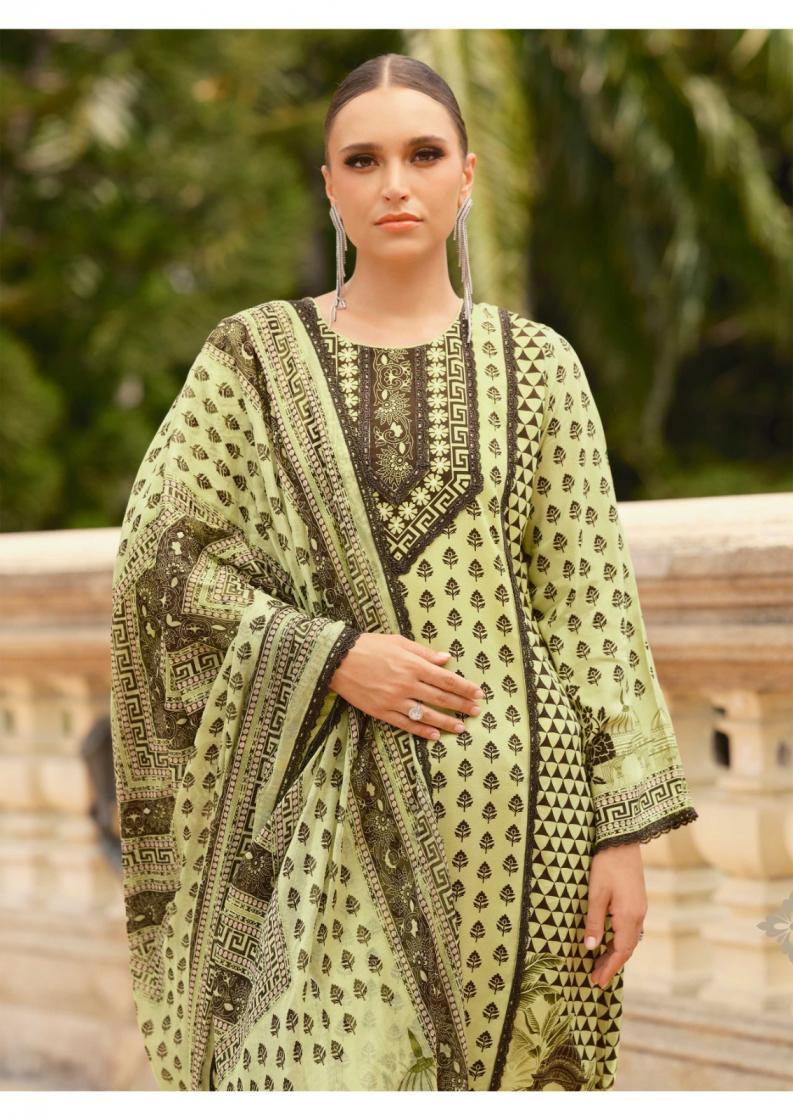 CROSS STITCH VOL 2 BY THE HERMITAGE SHOP VISCOSE LAWN READYMADE BIG SIZE PAKISTANI SUITS 