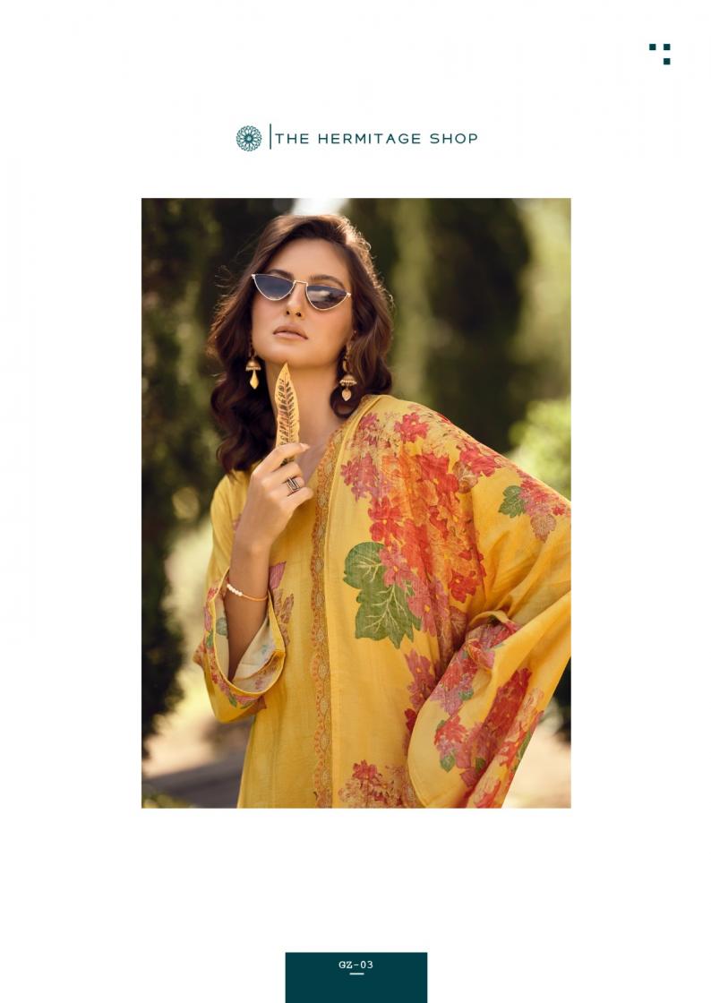 GAZAB BY THE HERMITAGE SHOP VISCOSE COTTON SILK  READYMADE PLUS SIZE PAKISTANI SUITS 