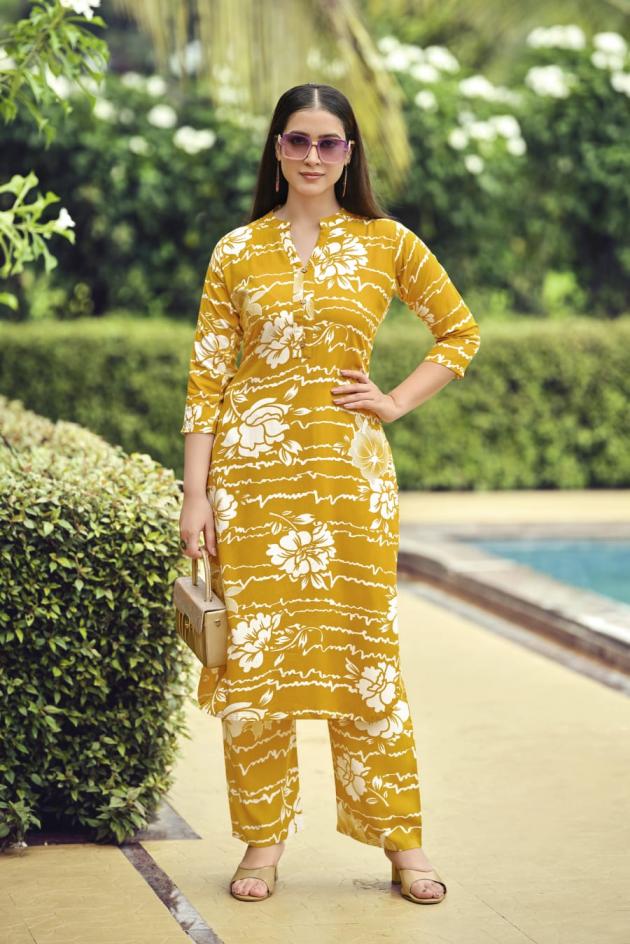 CINDRELLA VOL 6 BY TIPS & TOPS RAYON CASUAL READYMADE CO-ORD SET 